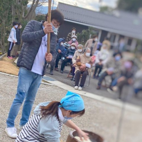 「餅つき大会」に、たくさんのご参加ありがとうございます。