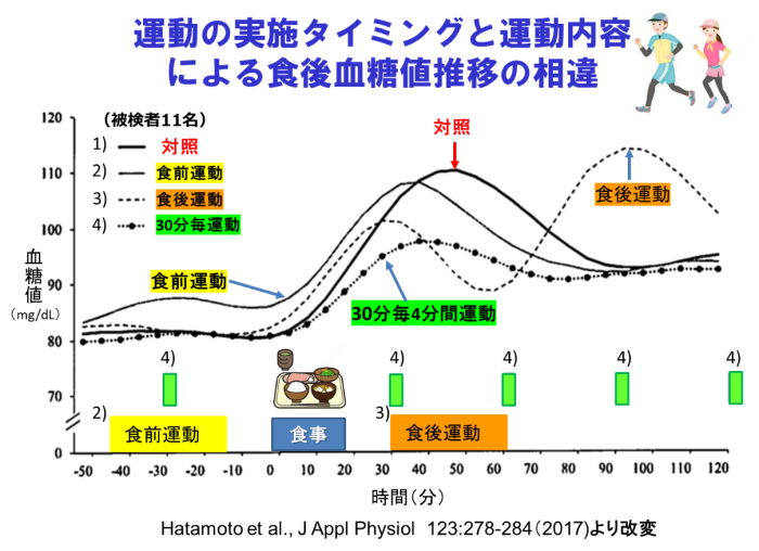 適切な運動の強度とタイミング