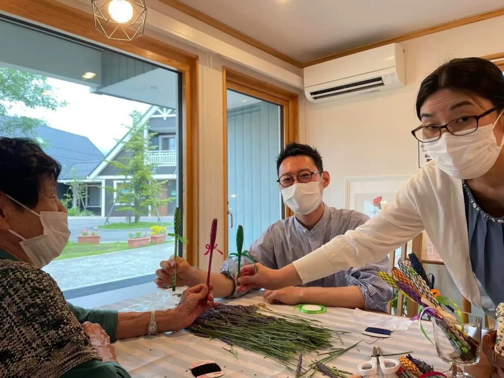 ラベンダースティック作りのワークショップ