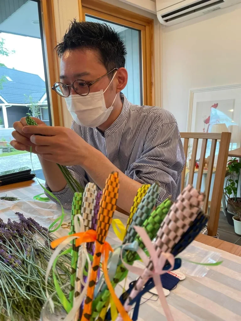 ラベンダースティック作りのワークショップ