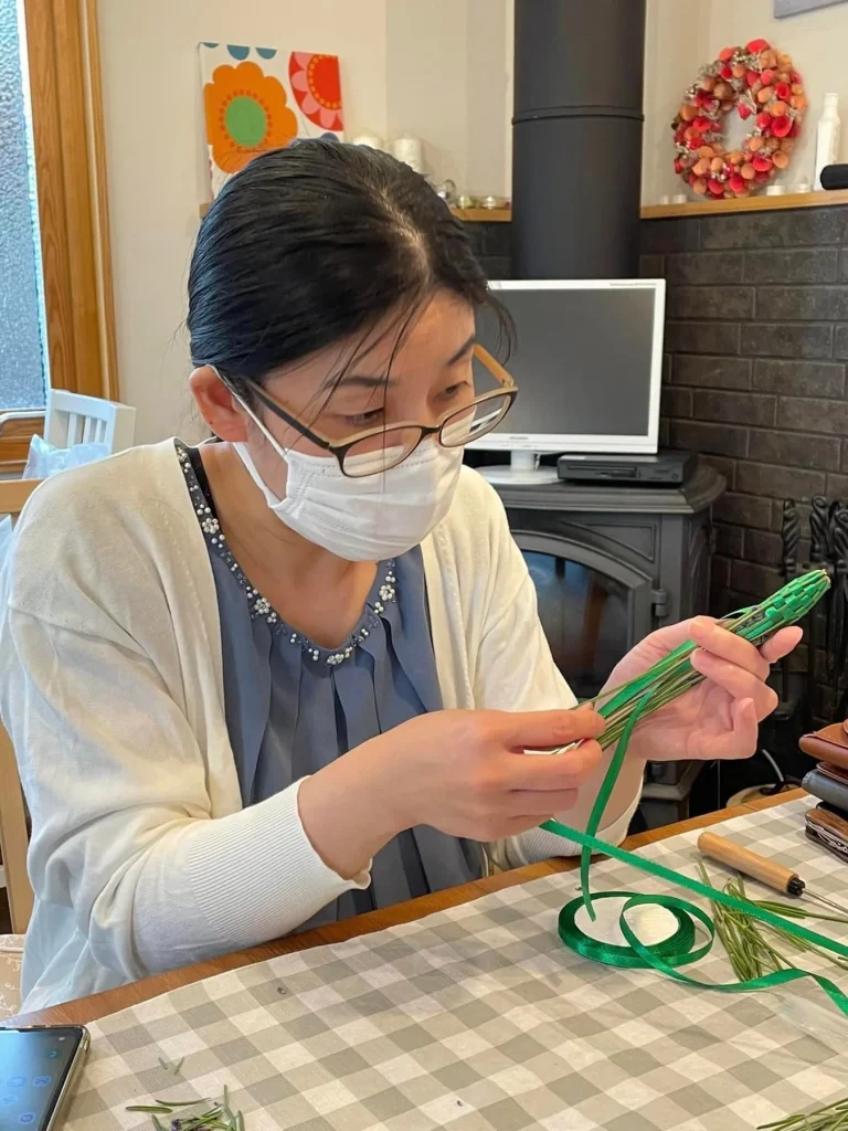 ラベンダースティック作りのワークショップ