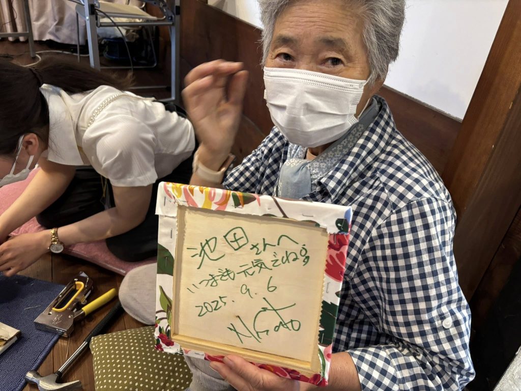 ファブリックパネル　ワークショップ