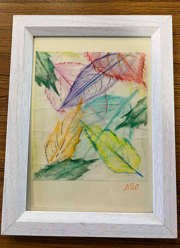 ［臨床美術］葉っぱのフロッタージュ